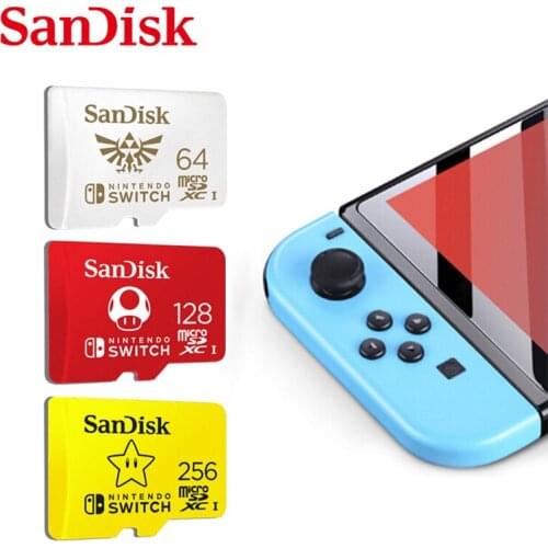 SanDisk micro sd card 128GB Nintendo Switch Authorized 64GB card 256GB cartao de memoria tf memory cards for Game Expansion Card