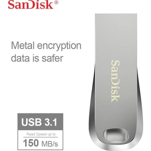 SanDisk CZ74 USB 3.1 Flash Drive 256GB 128GB 64GB up to 150MB/s 32GB Genuine Metal Encryption Memory Stick Pen Drives Flashdisk