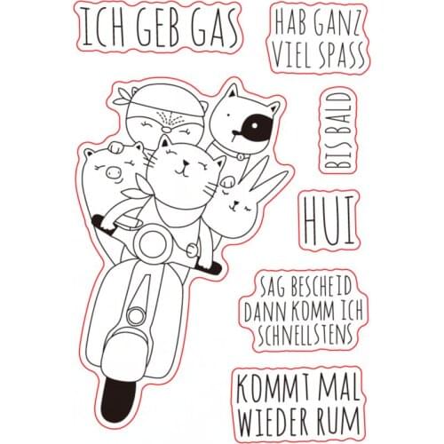 Party transparent Clear Stamps seal Scrapbook Paper Craft Clear stamp scrapbooking X0421