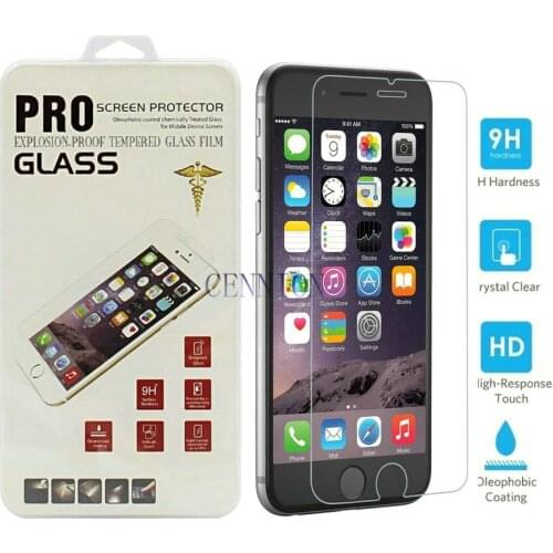 Smooth 2.5D 9H Tempered Glass Screen Protector for iPhone XR XS Max X 8 7 6s plus 100PCS with paper or plastic retail package