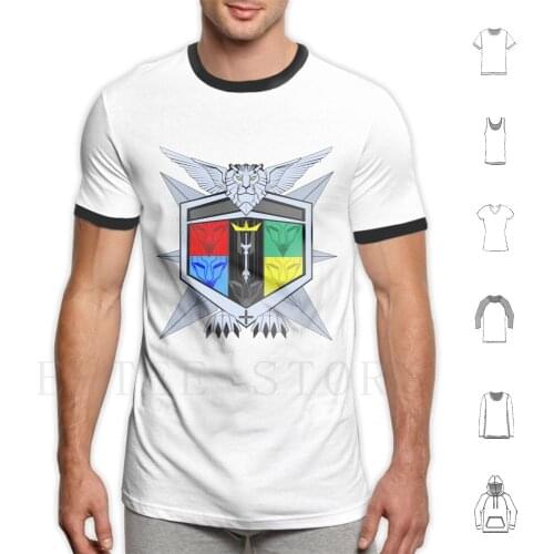 Voltron Force Coat Of Arms T Shirt Print Cotton Voltron Coat Of Arms Lions Robots