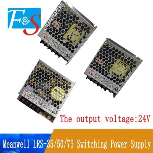 Meanwell LRS-35/50/75 Switching Power Supply 24V 35W/50W/75W Original MW Brand for Laser Controller