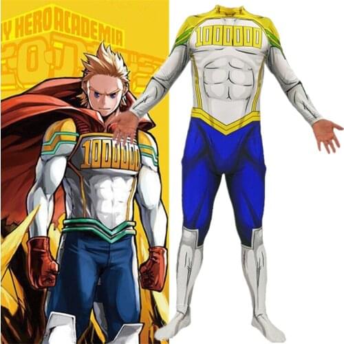 Anime My Hero Academia Million Mirio Togata Cosplay Costume Zentai Superhero Bodysuit Suit Jumpsuits