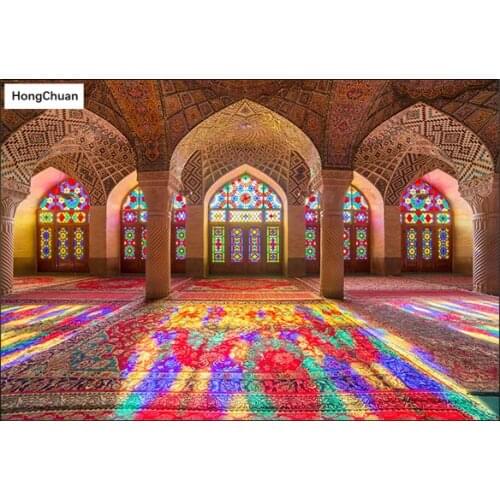 Square/Round Diamond Painting House "Abstract Colorful" Cross Embroidery Rhinestone 5DDIY Mosaic Decoration Gift