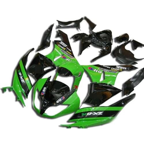 Motorcycle Fairing kit for KAWASAKI Ninja ZX6R 09 10 ZX6R 636 2009 2010 zx 6r ABS green gloss black Fairings set +gifts SD14