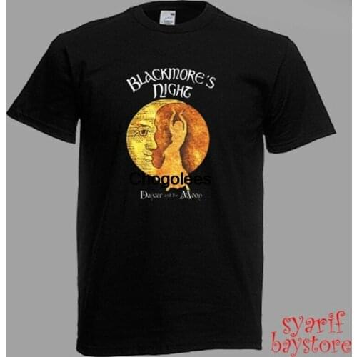 Blackmores Night Dancer And The Moon Mens Black T-Shirt Size S M L XL 2XL 3XL 4XL