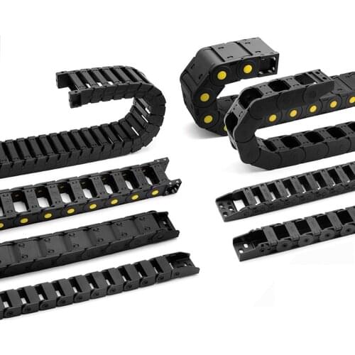 Nylon tow chain tank chain machine tool plastic track reinforced Cable trunking high speed engraving machine chain