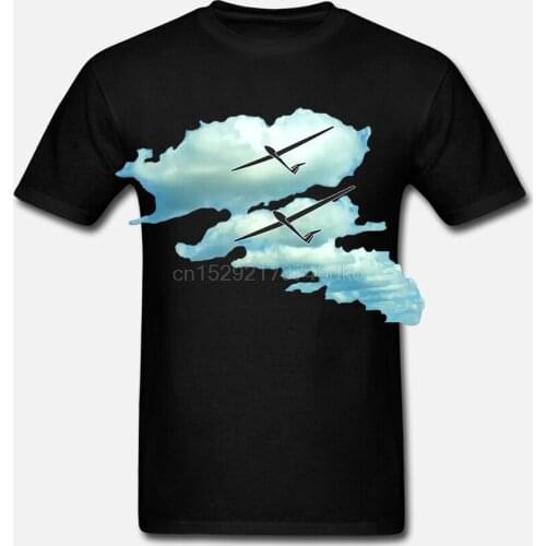 New Fashion Men T Shirt Stylish Cloud Glider Pilot Gliding Sporter Tshirt 100% Cotton Building Camisa Homme Gift