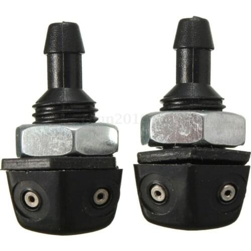 Pair Universal Car Auto Front Window Windshield Washer Sprayer Nozzle Plastic