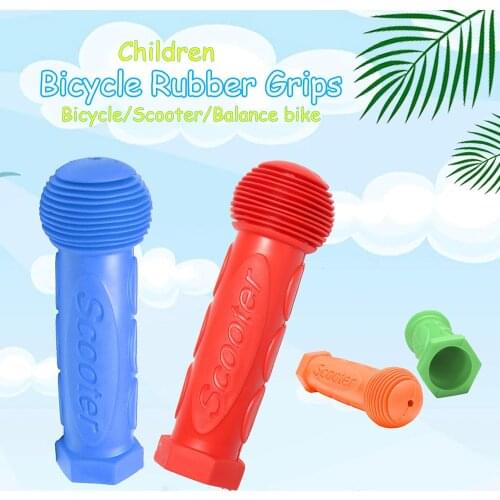 Rubber Grip Handle Bicycle Handlebar Grips Cover Anti-skid MTB Bike Tricycle Skateboard Scooter Grips For Children Kids