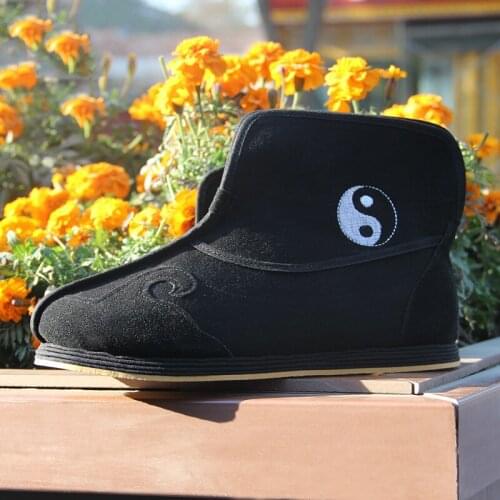 Manual Strong Cloth Soles Taoist Boots Chinese Traditions Footwear Tai Chi Shoes Kung Fu Wushu Shoes