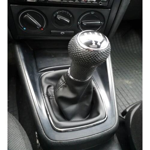 5 / 6 Speed Car Gear Shift Knob Lever Shifter Gaitor Boot For Volkswagen VW 1999-2004 Golf4 IV MK4 GTI R32 Bora Jetta MT