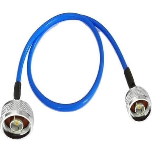 Blue N Male to N Male Plug Connector RF coax Simi Rigid RG402 cable 50ohm 50cm 1m 3m 5m 10m