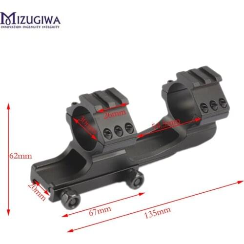 Tactical Heavy Duty Rail 25.4mm /30mm Cantilever Scope mount Ring Weaver Picatinny Rail Scope Mount For Airgun Laser Rifle Scope