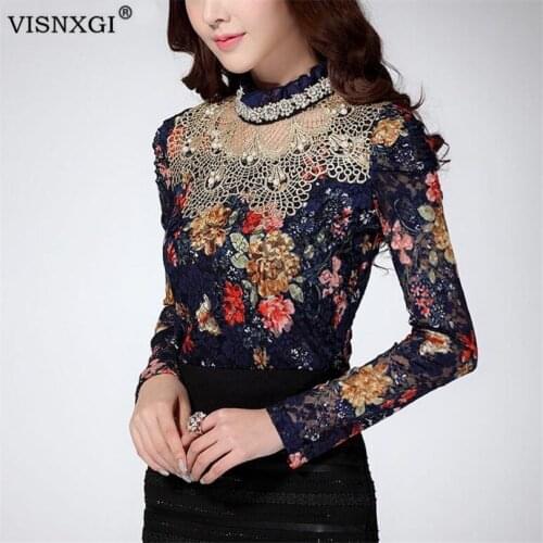 Блузки с цветами VISNXGI China At AliExpress