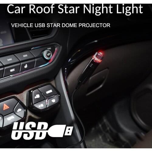 1 Pcs Ambient Lights Car Roof Star Light Romantic USB Night Light Atmosphere Lamp Home Ceiling Decoration Light