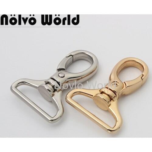 10-50 pieces 5 colors 48*25mm 1'' metal bag clips for chains bag swivel snap hook wholesale price woman bag accessories