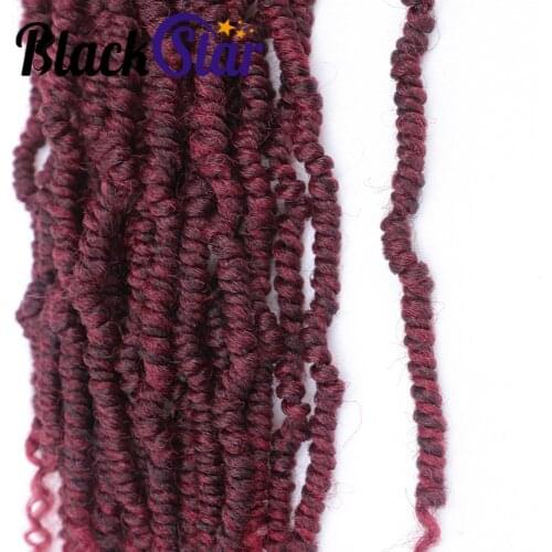 Bomb Twist crochet hair 14Inch 24 Strands/pack Braiding Hair Passion Spring Twists Synthetic Crotchet Hair Extensions