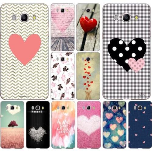 164FG Heart Silk print Soft Silicone Tpu Cover phone Case for Samsung j3 j5 j7 2016 2017 j330 j2 j6 Plus 2018