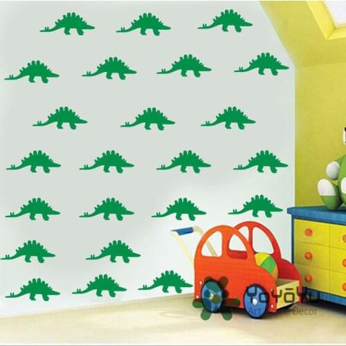 Removable Little Dinosaur Pattern 40 PCS pack Kids Room Self Adhesive Wall Sticker Nuesery Bedroom Art Decoration adesivo NY-115