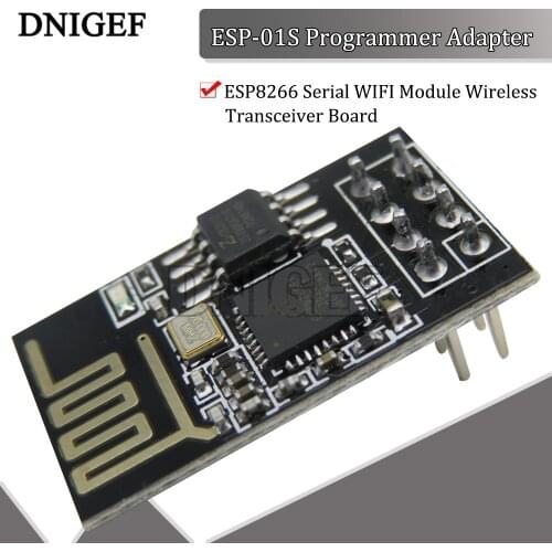 DNIGEF ESP01 Programmer Adapter UART ESP8266 Serial WIFI Module Wireless Transceiver Board 3V 3.6V Remote Control for Arduino
