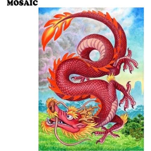 DIY Diamond Embroidery dragon Full Diamond Mosaic Crafts 5D Diamond Painting Cross Stitch DIY Home Decoration