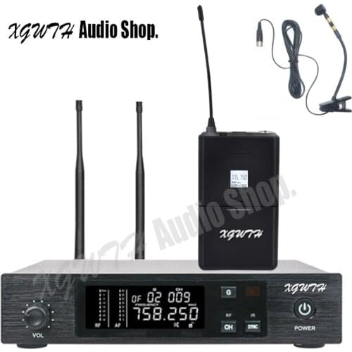 Digital UHF Wireless Microphone System Professional Saxophone Mic Gooseneck Condenser Cordless Bodypack Musical Instrument