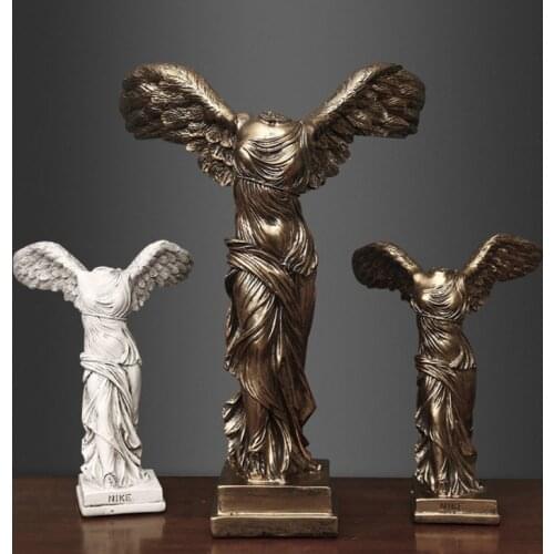 European Decoration Craft Office Ornament Home Furnishing Desktop Fairy Figurines God Statue Resin Goddess Statue