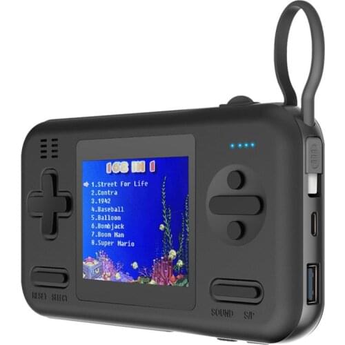 2020 New 2 In1 Handheld Gamepad Console Gaming Machine With 8000mAh Power Bank Buil-in 416 Classic Games Game Player