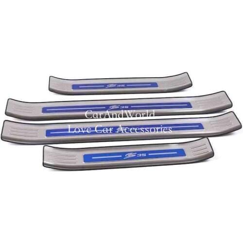 For Changan CS35 Plus 2018-2020 Door Sill Plate Cover Welcome Pedal Protector Trim Stainless Garnish Molding Guard Car Accessory