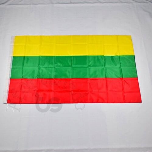 Lithuania 90*150cm LTU Lithuanian flag Banner 3x5 Foot Hanging National flag Home Decoration flag