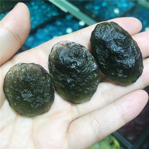 Moldavite Czech Glass Beads Rough Meteorite Impact Crystal Stone