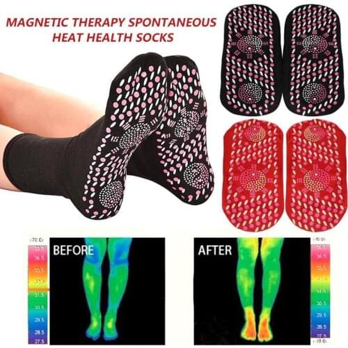 New Self-Heating Health Care Socks Tourmaline Magnetic Therapy Comfortable and Breathable Massager Winter Warm Foot Care Sock