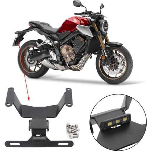 Newest Mount Bracket Number Registration Plate Holder For Honda CB650R Tidy Tail Fender Eliminator License Plate Holder Bracket