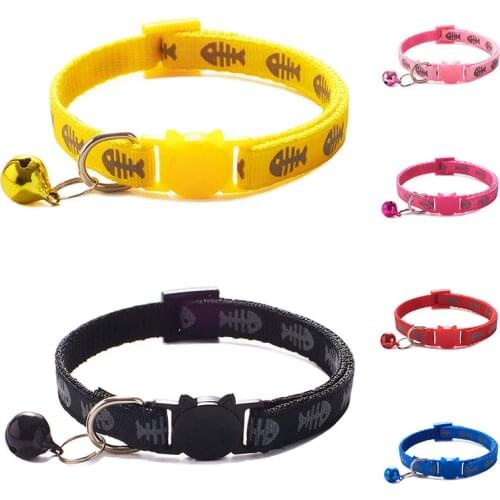 New Adjustable Pet Printing Collar Cat Dog Collar Safety Pet Neck Ring Good quality Pet Neck Strap Neck strap Cute Pet Collar