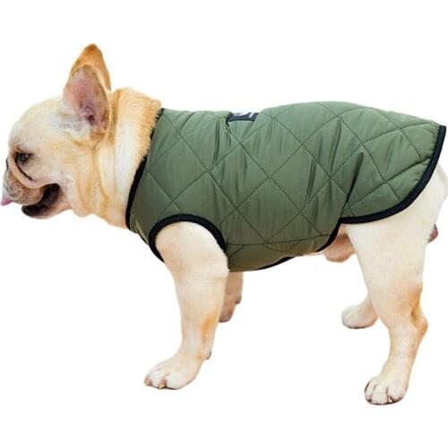 Pug Dog Clothes Winter French Bulldog Clothing Pet Vest Coat Jacket Poodle Bichon Schnauzer Corgi Shiba Inu Costume Dropshipping