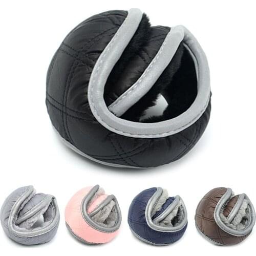 Unisex Solid Winter Earmuffs Women Men Ear Cover Protector Thicken Plush Soft Warm Earmuff Warmer Gift Apparel Accessories