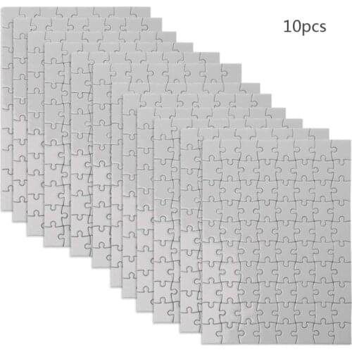 10 Packs Handmade Jigsaw Puzzles A4 A5 Sublimation Blanks Puzzles DIY Puzzle Blank Custom Puzzle for Heat Transfer Craft