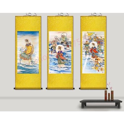 Customized) Mazu portraits, Taoist deities, Mazus tour pictures, silk scroll paintings, and sacrificial paintings