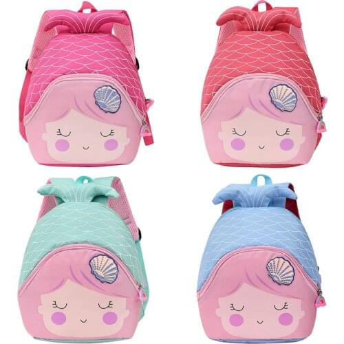 Cartoon Fish School Bag Fashion Schoolbag Student Girls Lovely Backpack Mochila Kindergarten 3D Book Bags Backpacks Children