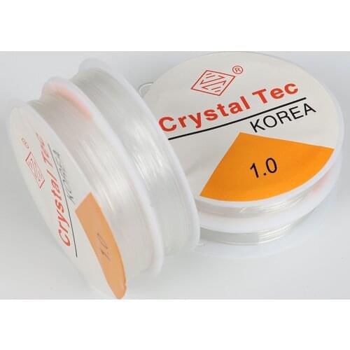 1 Roll 0.4-1.0MM Transparent Elastic Line Rope Cord-Bracelet Stretchy String Beading Beads DIY for Jewelry Making needlework