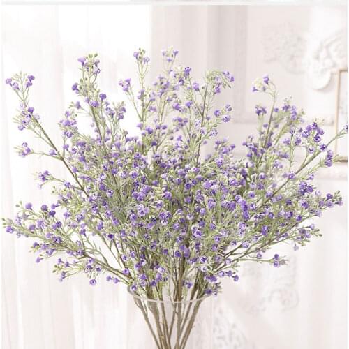 Wedding Decor Artificial Flowers Branch 81Cm Gypsophila Fake Flowers Christmas Home Hotel Bedroom Cafe Decor Floral Arrangement