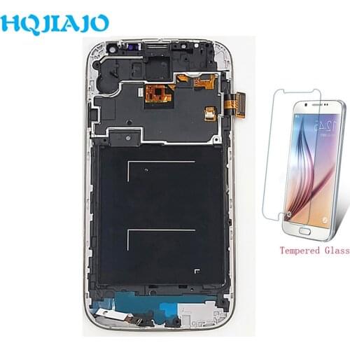Test LCD Screen For Samsung S4 i9505 i9500 i337 LCD Display Touch Screen Digitizer Frame For Samsung Galaxy S4 i9505 i9500 i337