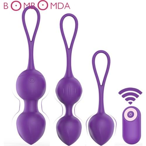 10 Speed Vibrator For Adults Kegel Balls Ben wa ball G Spot Vibrator Wireless Remote Vaginal Tighten Exercise Sex Toys for Women