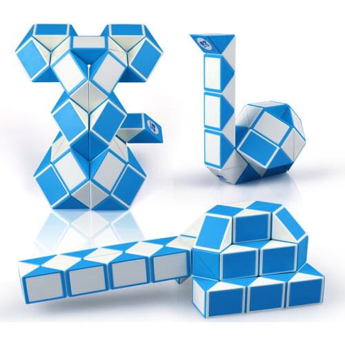 Qiyi 3D Magic Ruler Cube 60/72/24/36/48 Segments Cubo Magico Snake Twist Cube Puzzle Kid Educational Toys for Children