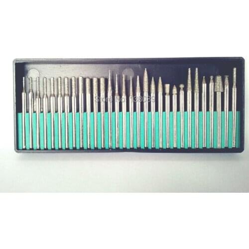 High Quality 30pcs a Set Diamond Mounted Point for Industrial Use diamond grinding burs