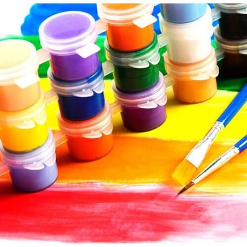 1 Set 3ml/5ml Hand-painted Acrylic Paint Children Safe Painting Pigments Kindergarten DIY Art Graffiti Pigment Set New