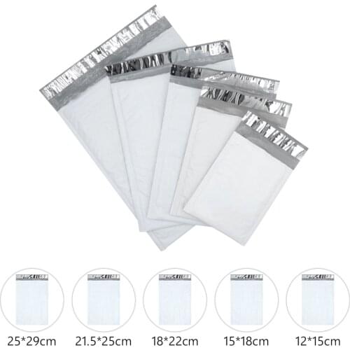 10pcs Plastic Envelope Bag Self-seal Adhesive Courier Storage Mailing Packages Bags Padded Poly Mailer Postal Bubble Packages