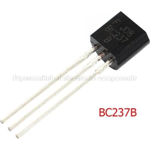 100PCS BC237B TO92 BC237 237 TO-92 NPN Low Transistor New