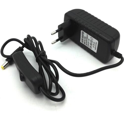 12V 3A DC Adapter 100~240V AC 50/60Hz Input Power Socket 12V 3000mA Power Supply with Switch